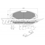 TOMEX Brakes Bremsbelagsatz, Scheibenbremse